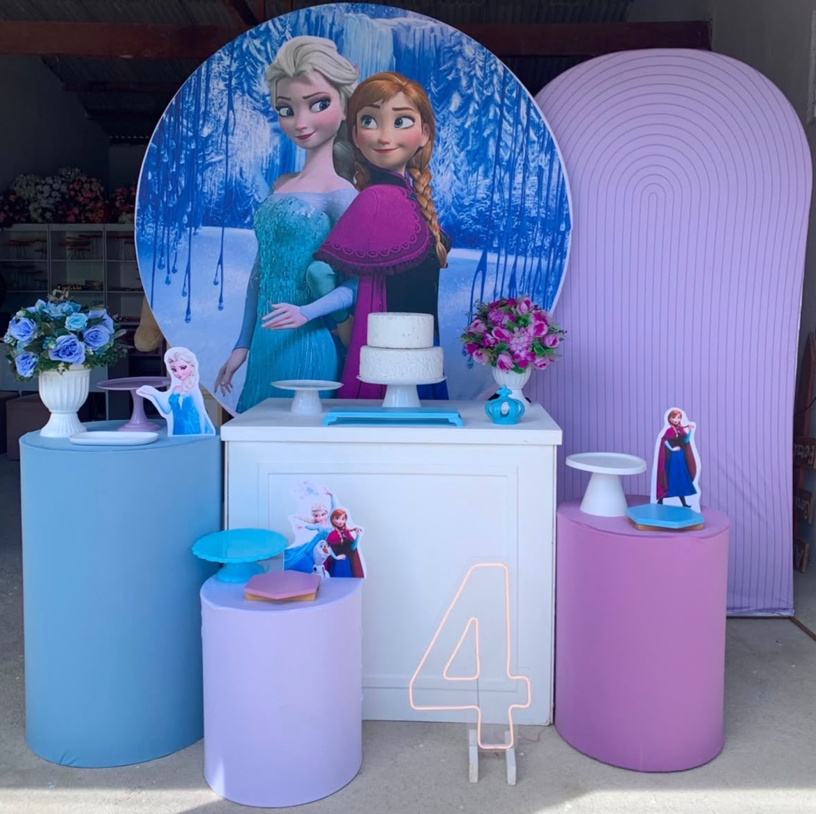 Frozen Kit Diamante Com Número de Led 4 - Artes e Encantos locações