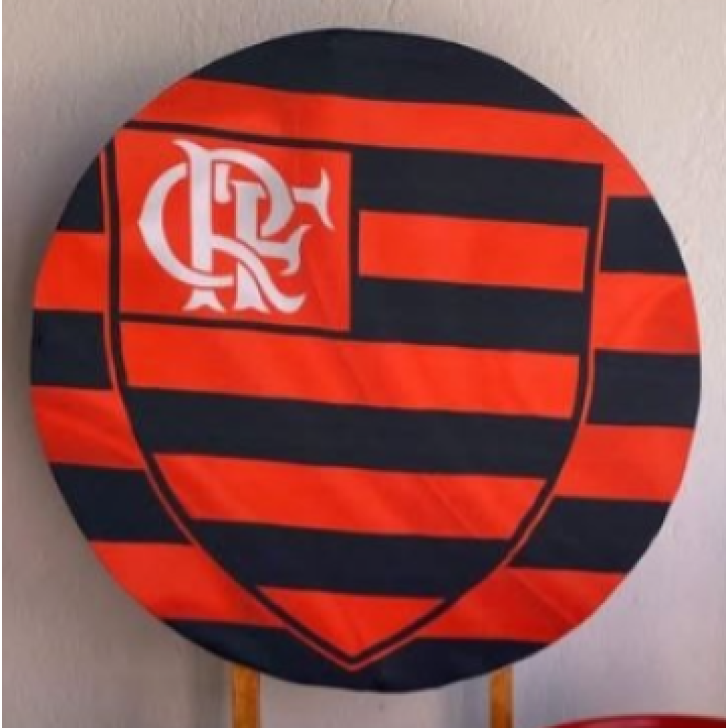 Capa Mini Painel Flamengo - Vermelho,Preto - Artes e Encantos locações