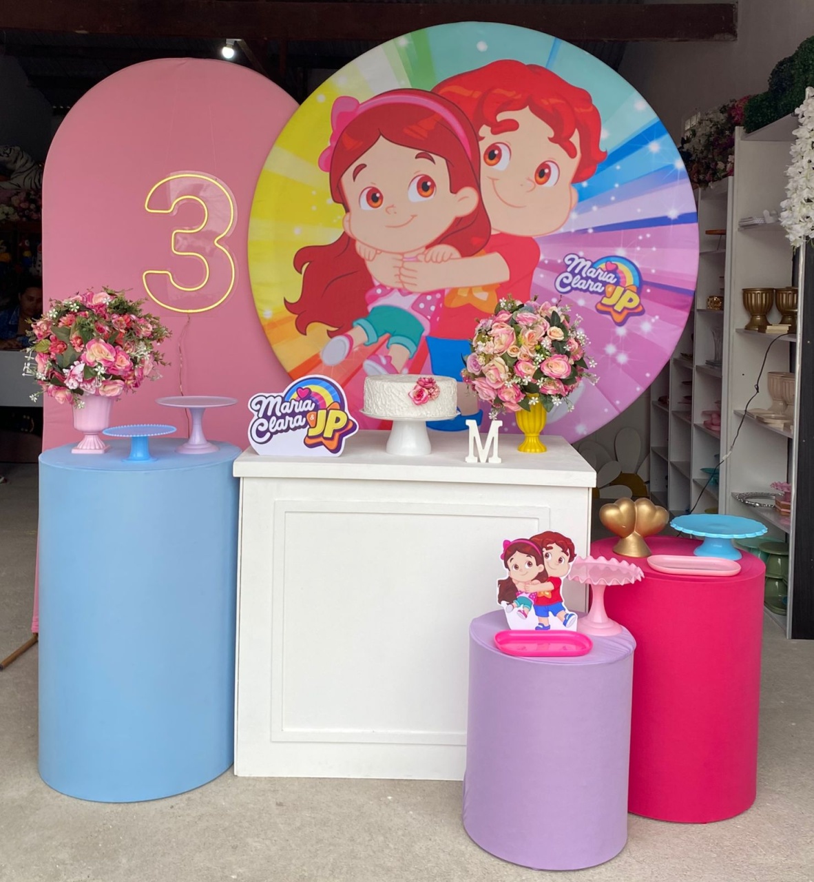 Maria Clara E Jp Kit Diamante Com Adicional de Número de Led (4) - Artes e Encantos locações