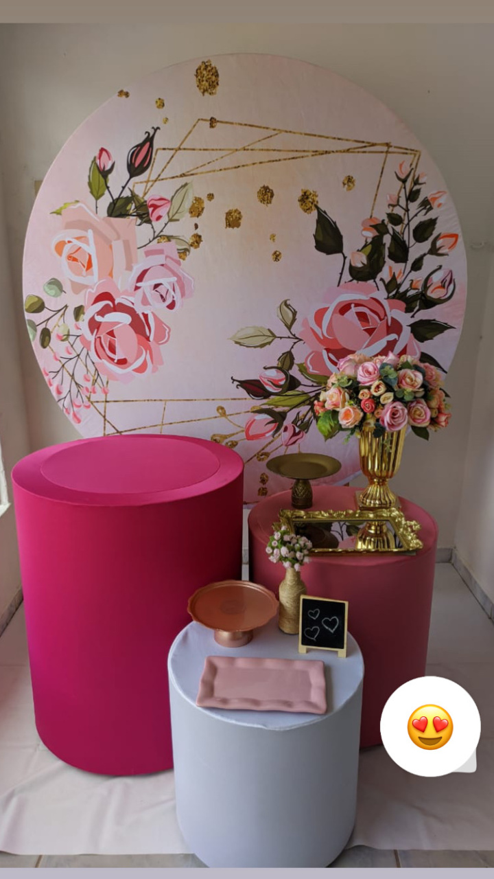 Rosa Floral Lateral Kit Prata (4) - Artes e Encantos locações