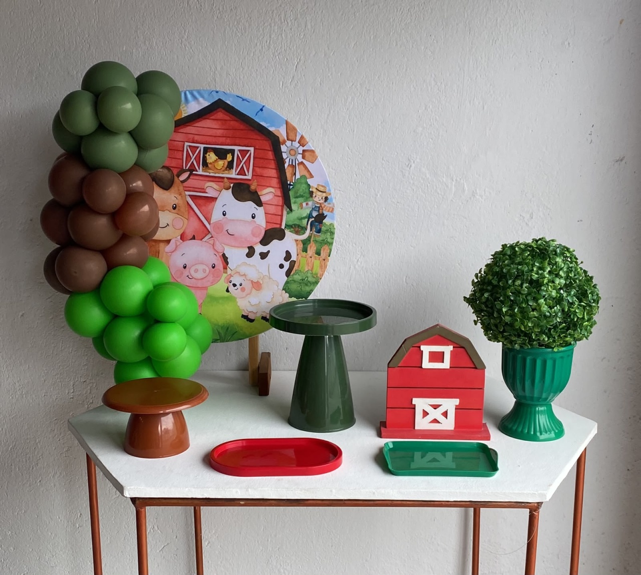 Fazendinha Mini Kit Com Balões 3 - Artes e Encantos locações