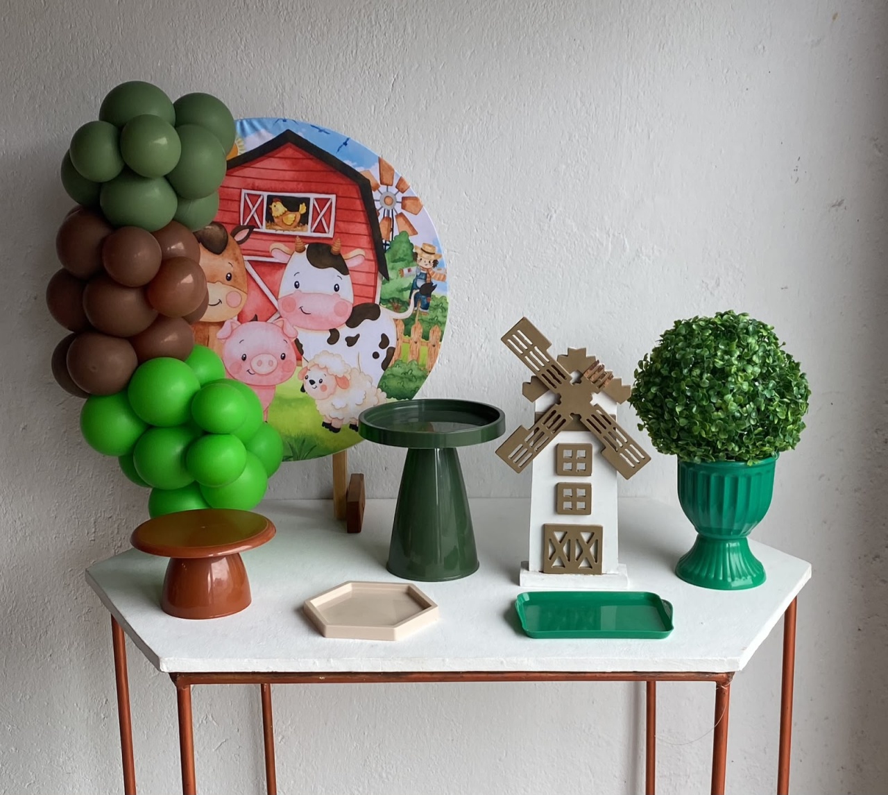 Fazendinha Mini Kit Com Balões 6 - Artes e Encantos locações