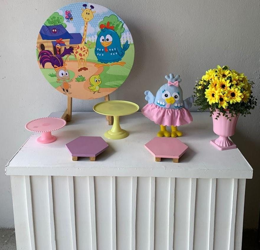 Galinha Pintadinha Mini Kit 12 - Artes e Encantos locações