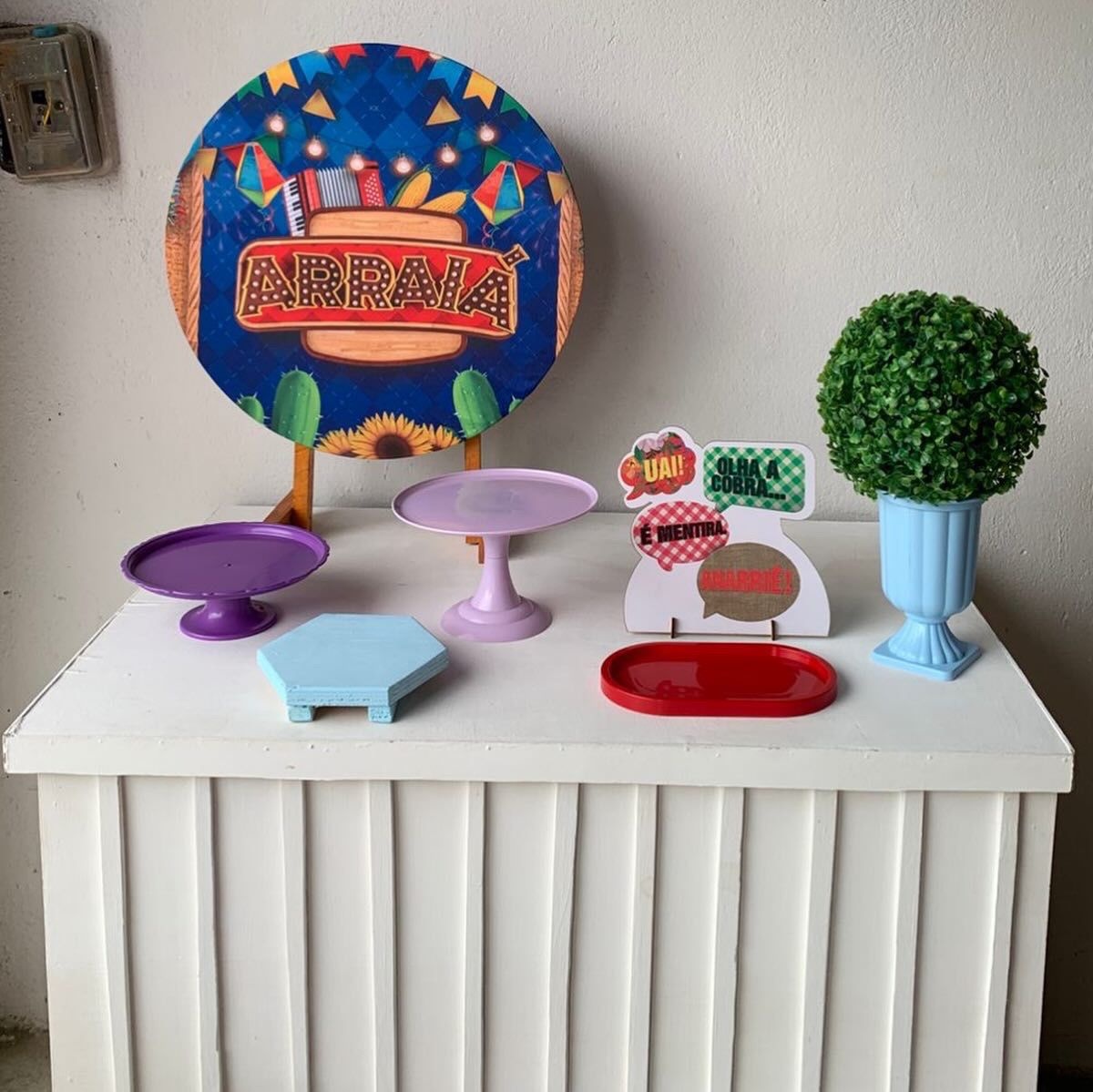 Arraiá, Junino, São João Mini Kit 34 Com Essa Mesa - Artes e Encantos locações