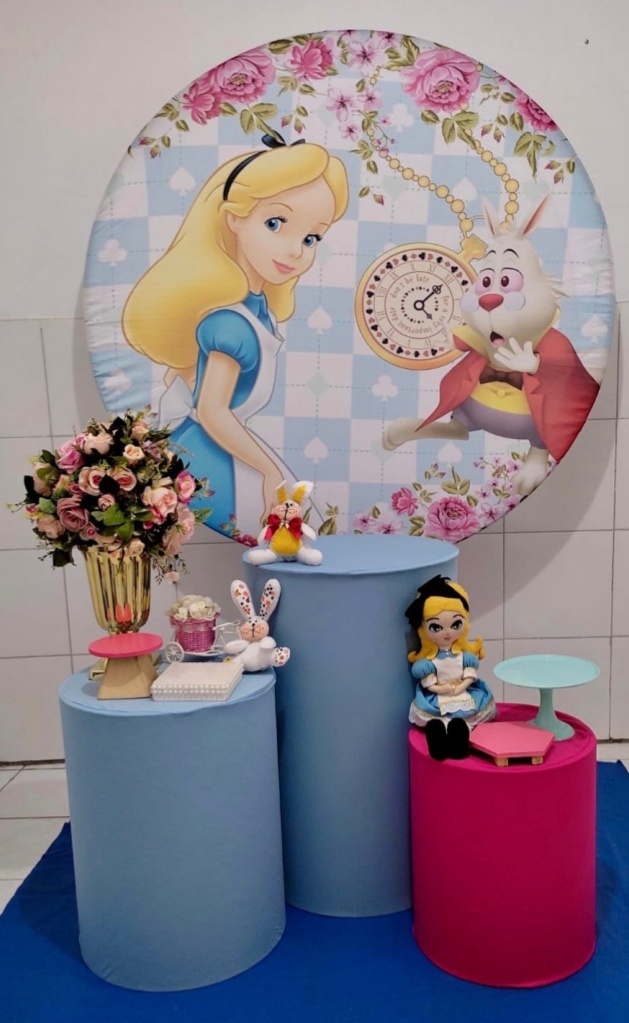 Alice No País das Maravilhas Kit Prata - Artes e Encantos locações