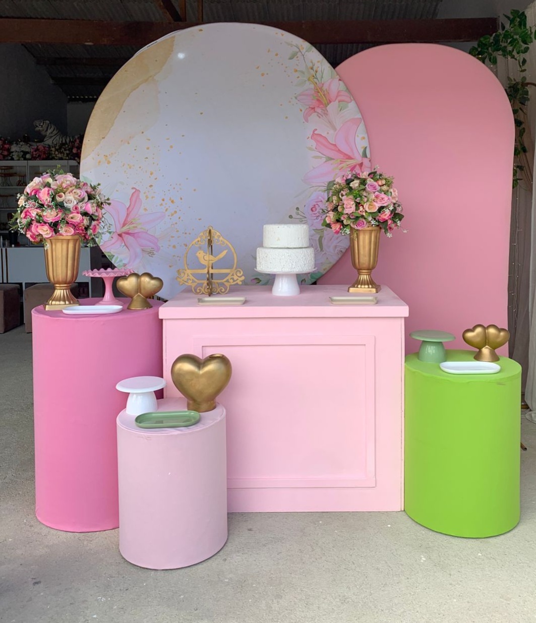 Floral Rosa Kit Diamante ( 2 ) - Artes e Encantos locações