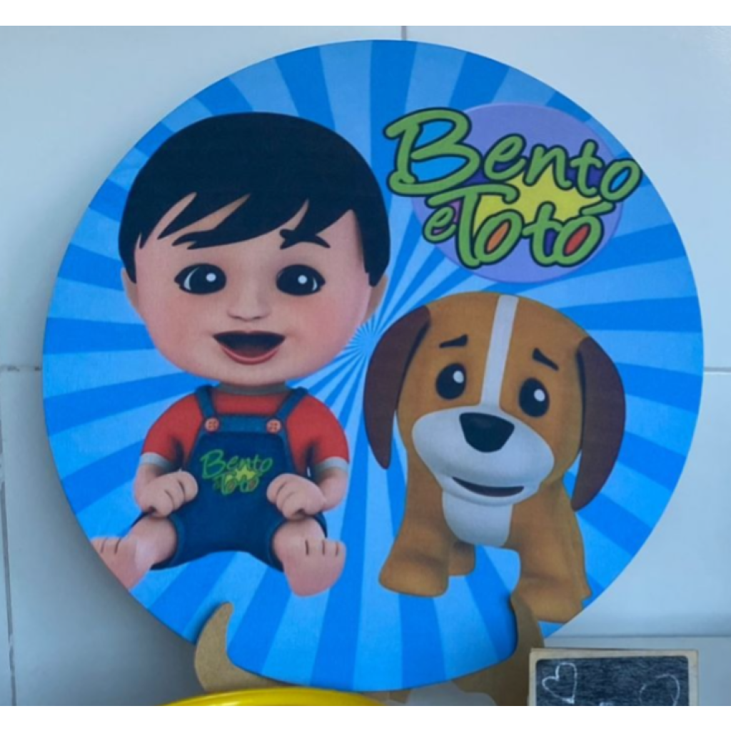 Capa Mini Painel Bento E Totó - Vermelho,Marrom,Amarelo,Verde,Azul,Azul Bebê - Artes e Encantos locações
