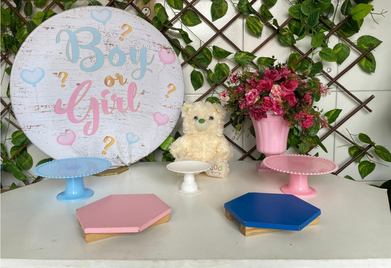Boy Or Girl Chá Revelação Mini Kit (3) - Artes e Encantos locações