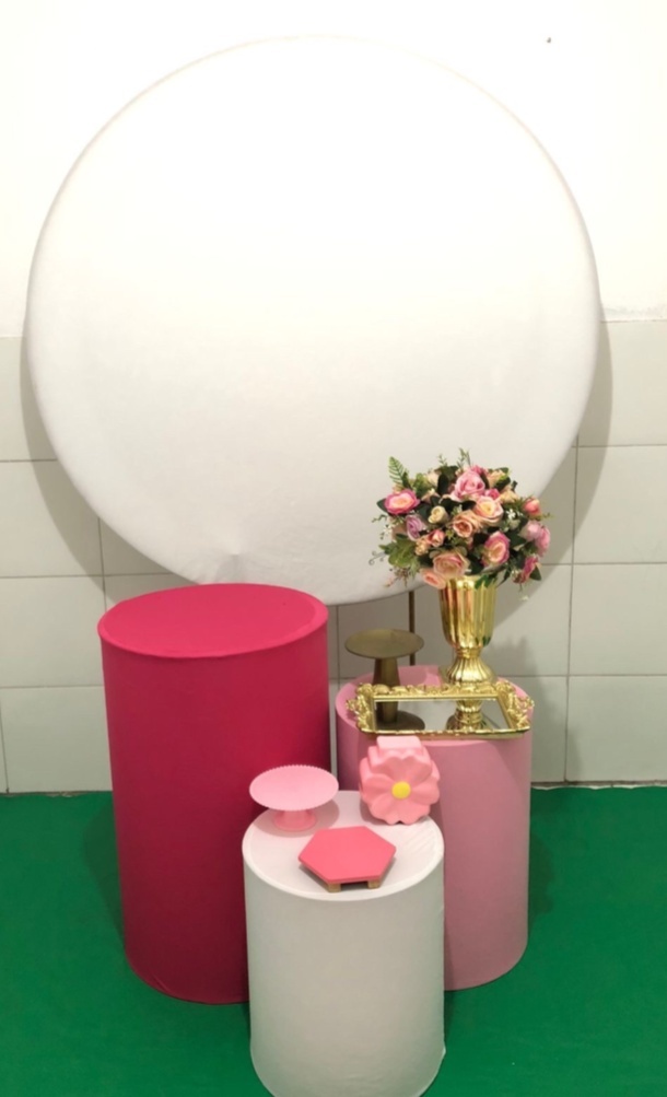 Rosa E Branco Kit Prata - Artes e Encantos locações