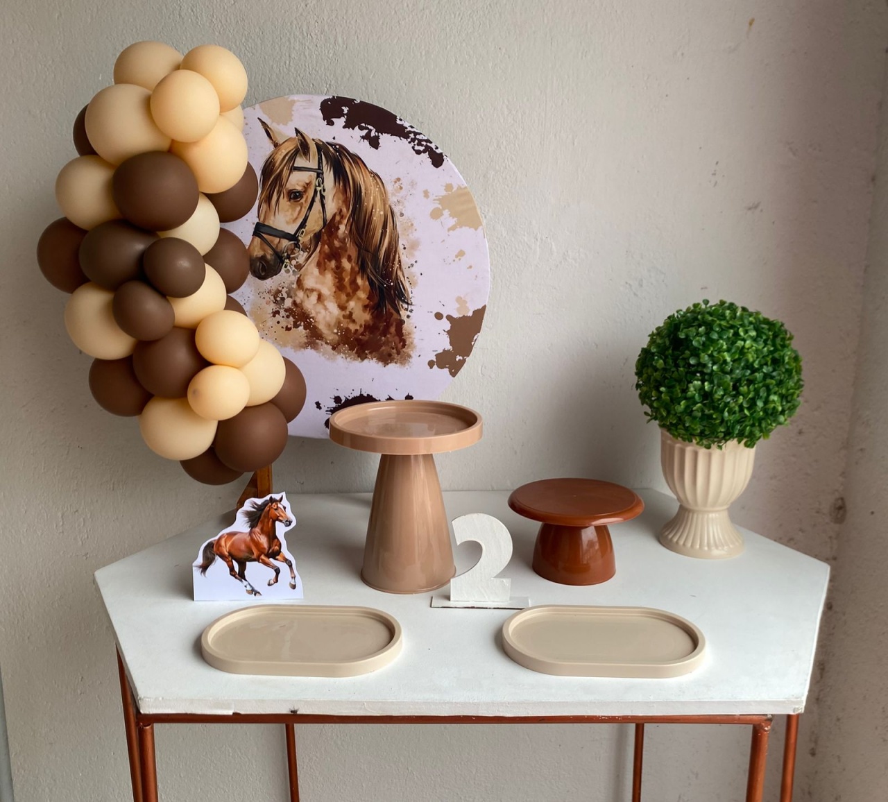 Mini Kit Cavalos Com Balões - Artes e Encantos locações