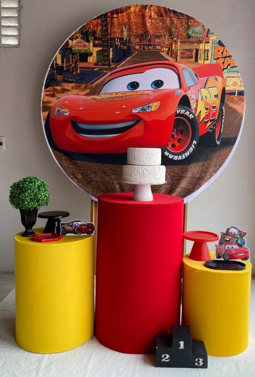 Relâmpago Mcqueen Kit Prata 8 - Artes e Encantos locações