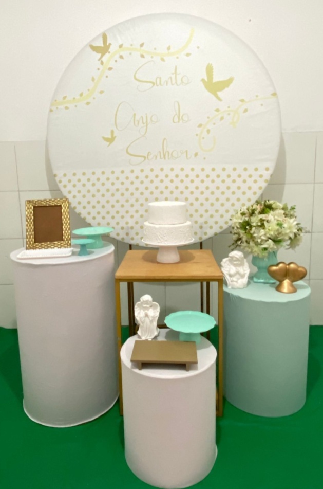 Santo Anjo Do Senhor Batizado Kit Ouro - Artes e Encantos locações