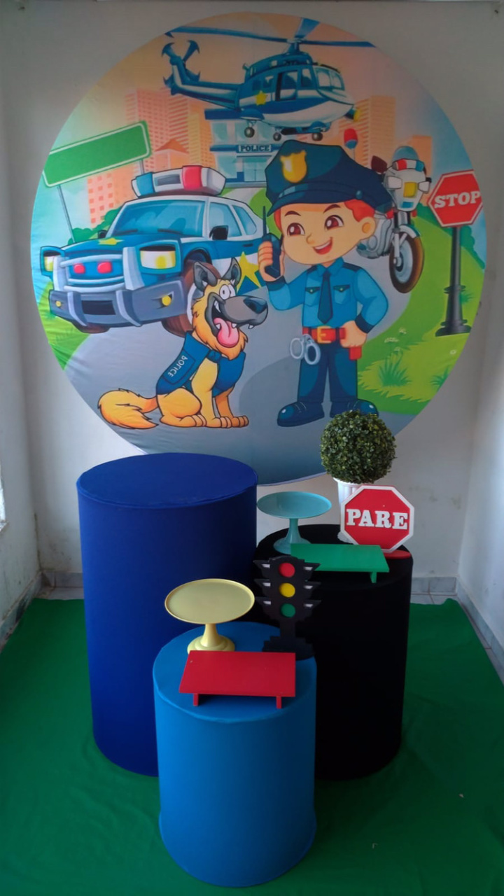 Policial Kit Prata - Artes e Encantos locações