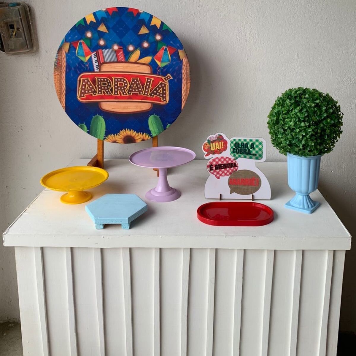 Arraiá, Junino, São João Mini Kit 2 - Artes e Encantos locações