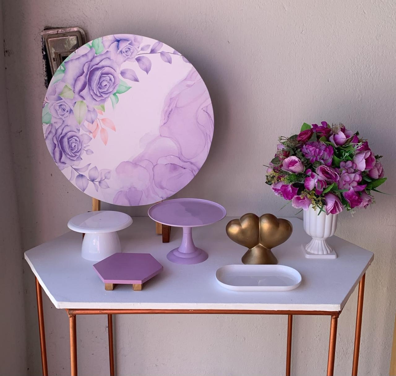 Mini Kit Floral Lilás 27 - Artes e Encantos locações