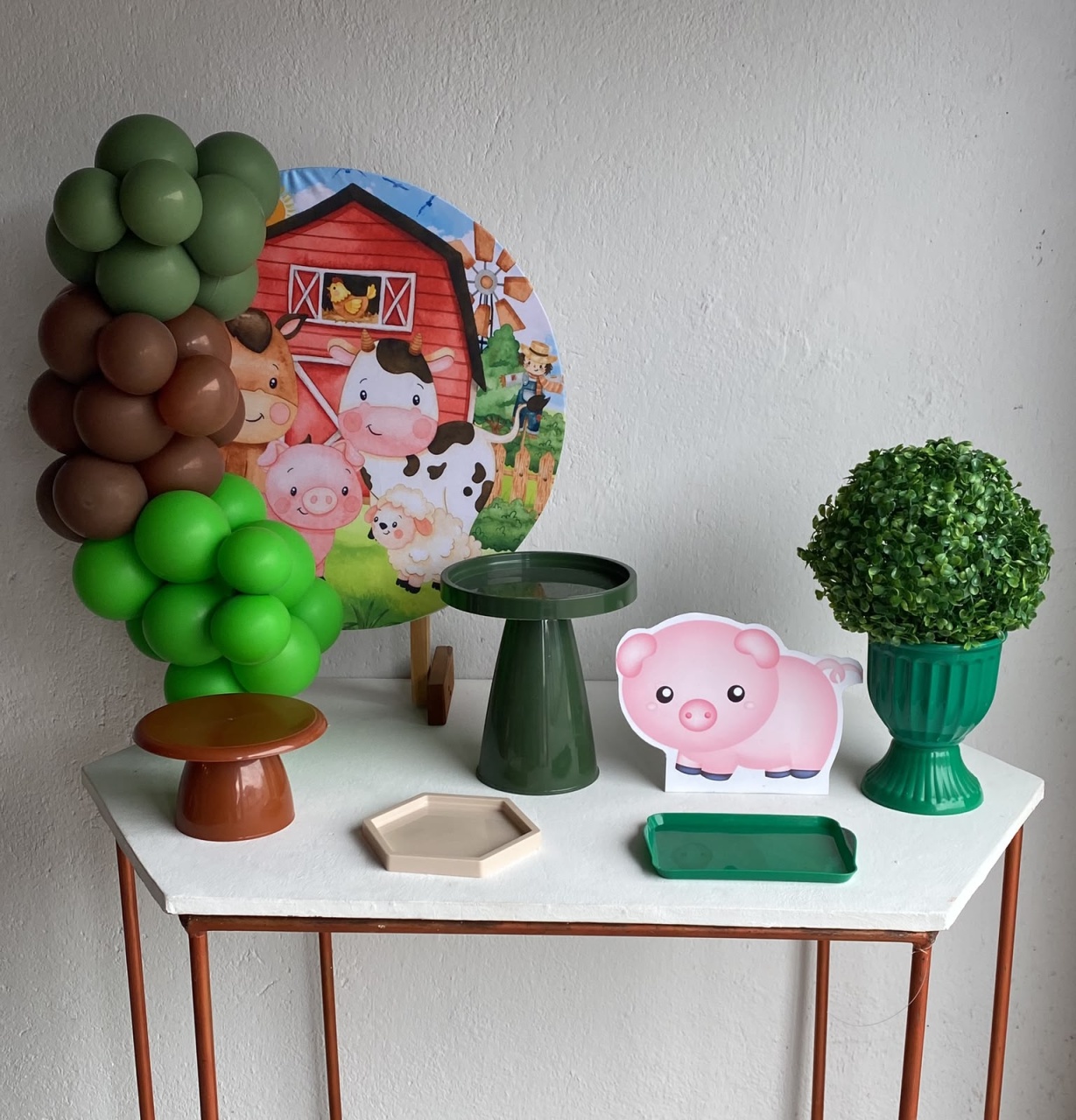 Fazendinha Mini Kit Com Balões 4 - Artes e Encantos locações