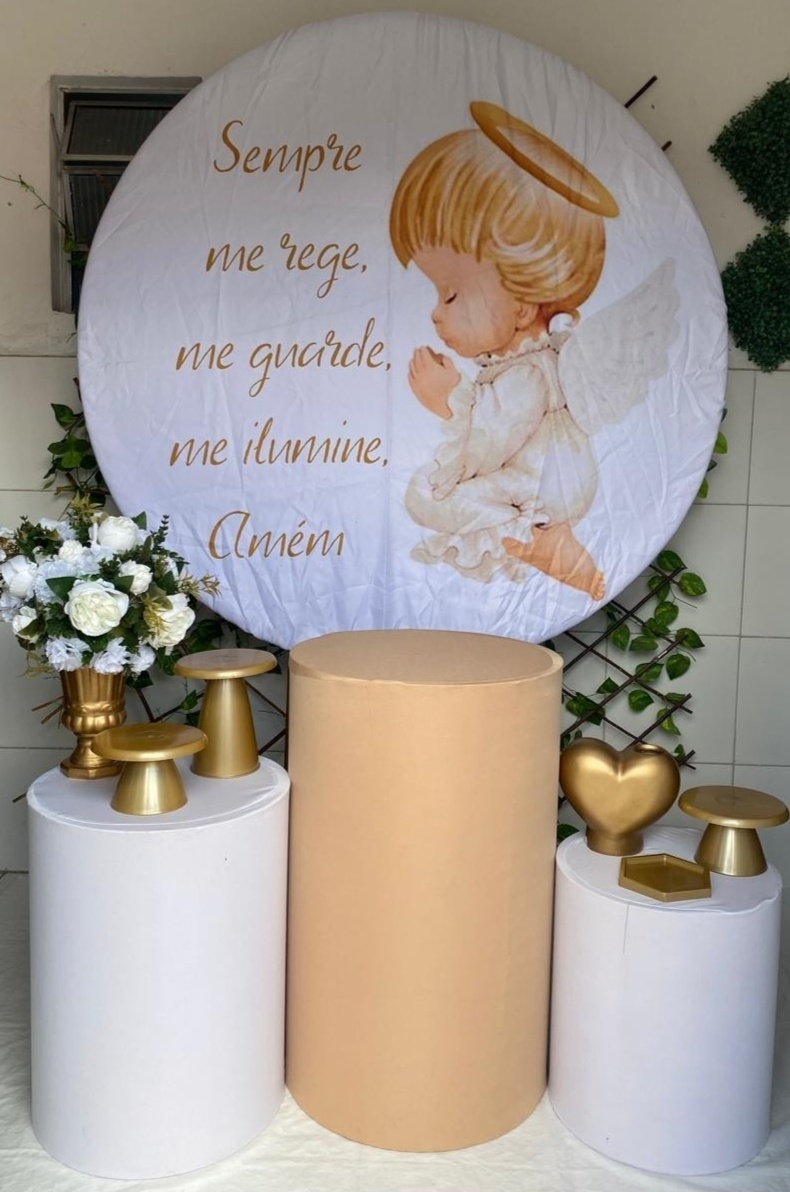 Batizado Sempre Me Rege Kit Prata - Artes e Encantos locações