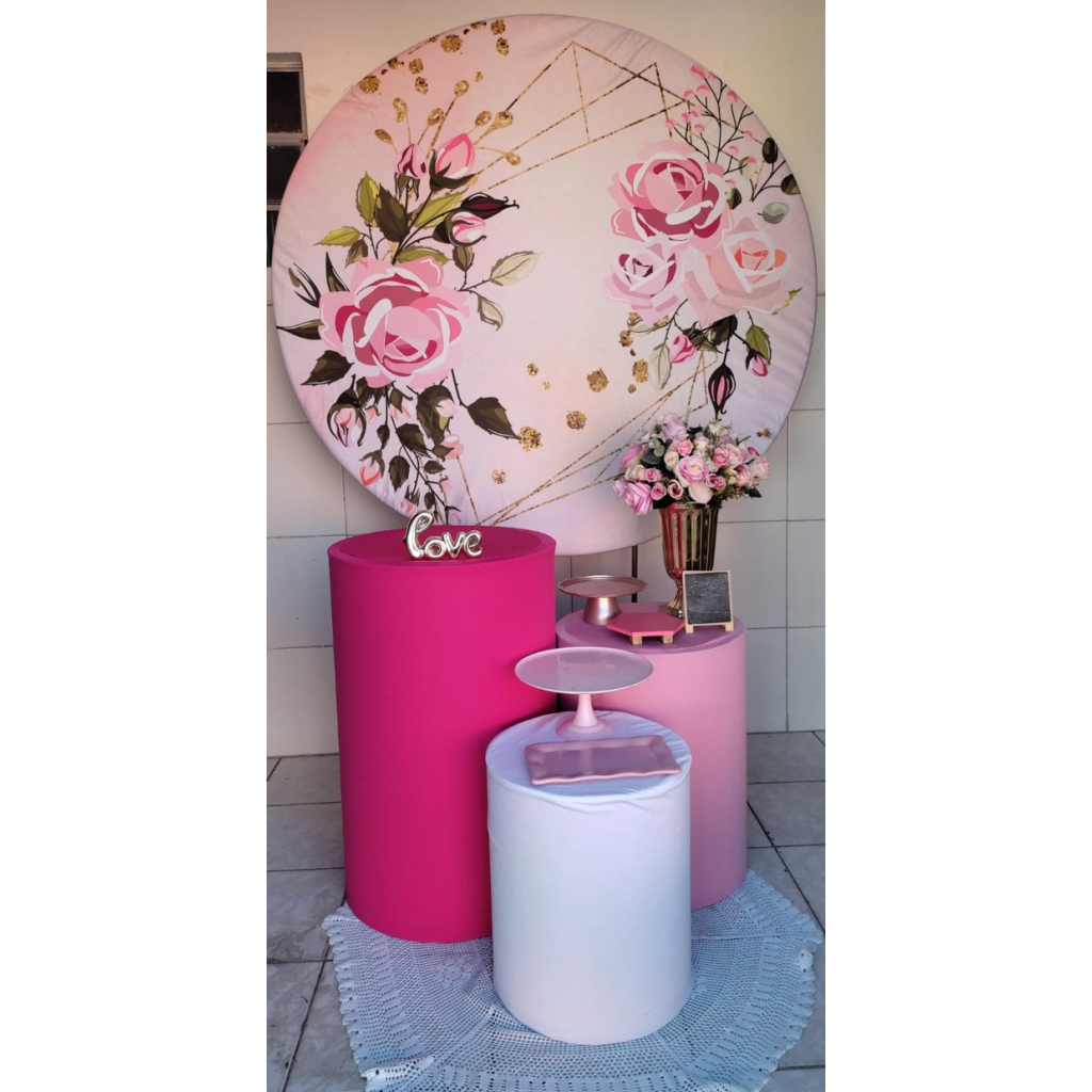 Floral Rosa Kit Prata - Artes e Encantos locações