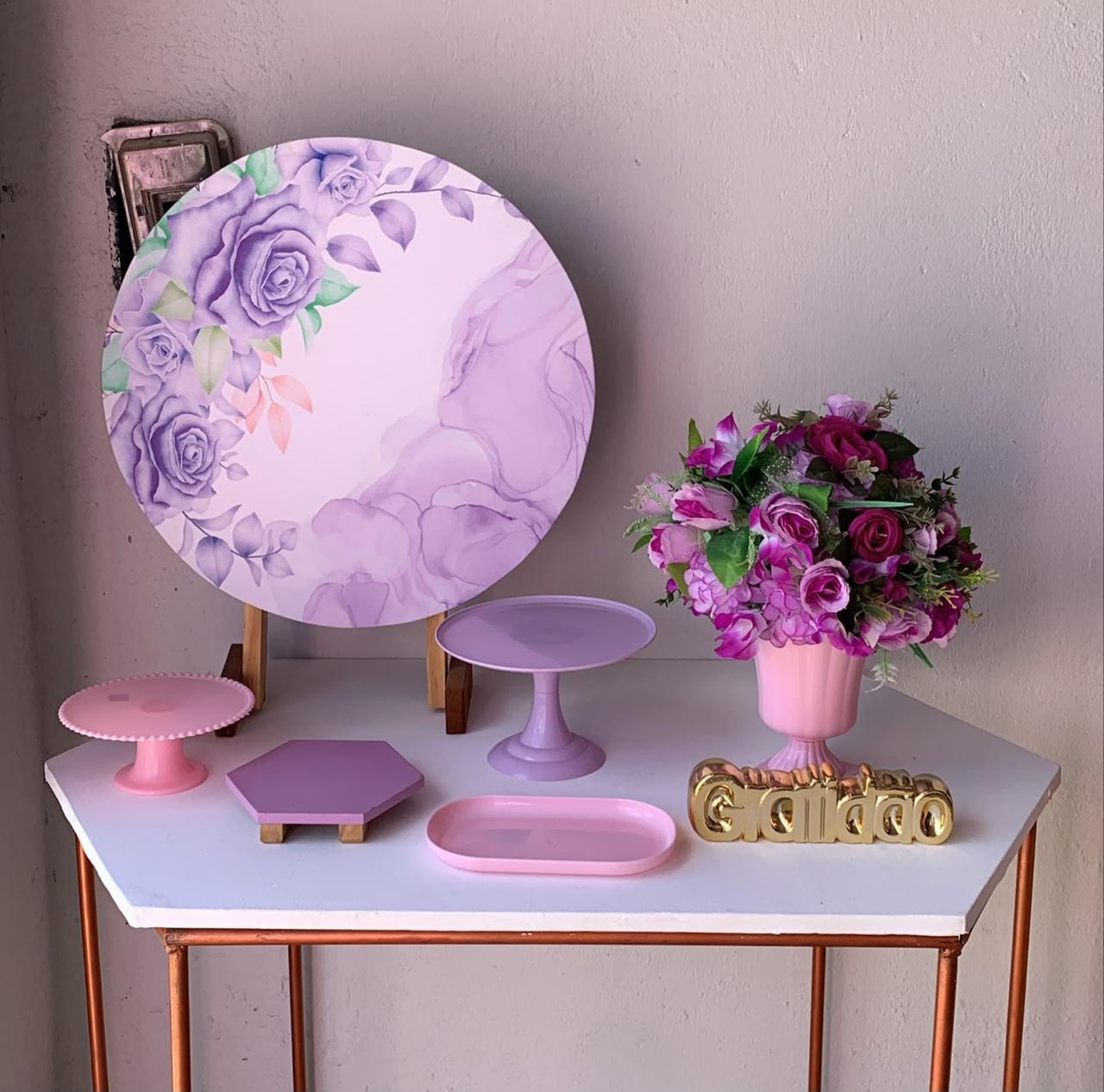 Mini Kit Floral Lilás 2 - Artes e Encantos locações