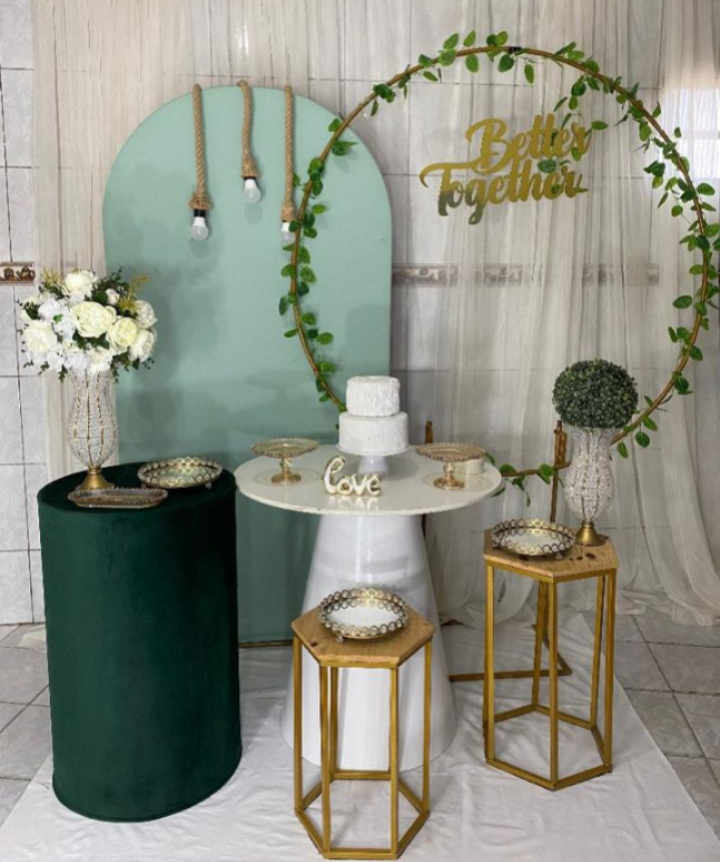 Casamento/Noivado Composição 22 (Com Cortinado) - Artes e Encantos locações