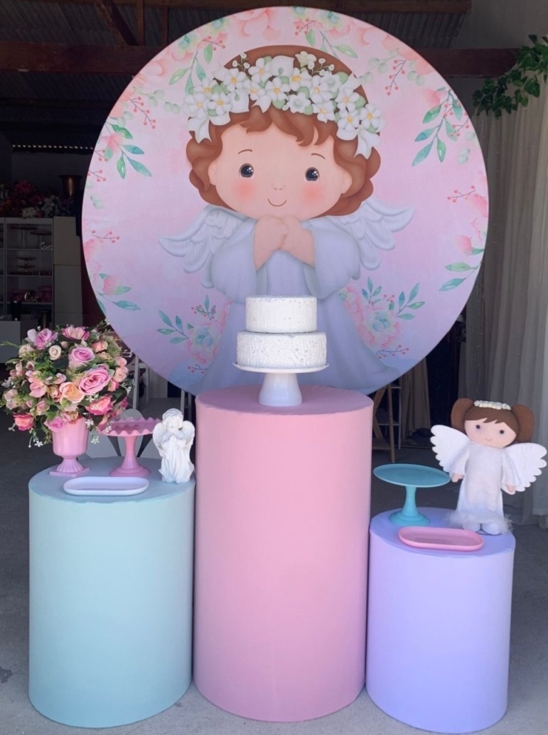 Anjinha Batizado Kit Prata 1 - Artes e Encantos locações