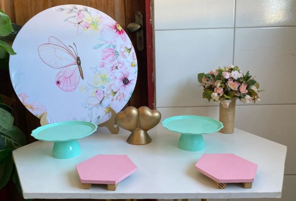 Borboleta Rosa Mini Kit - Artes e Encantos locações