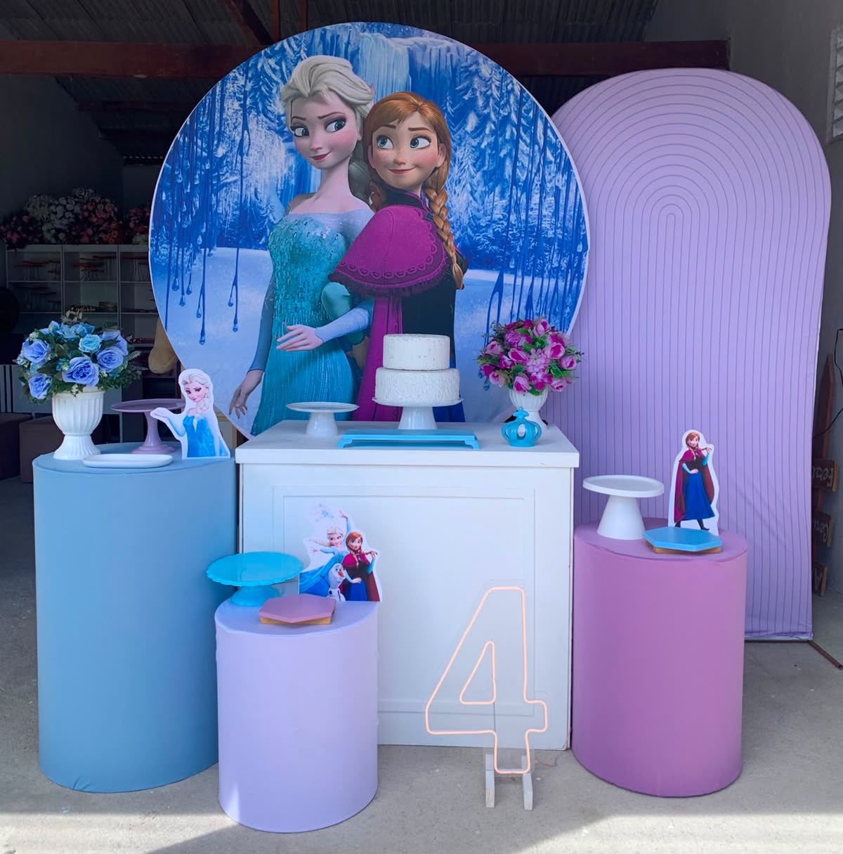 Frozen Kit Diamante Com Número de Led 4 - Artes e Encantos locações