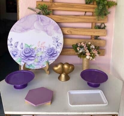 Mini Kit Floral Lilás - Artes e Encantos locações