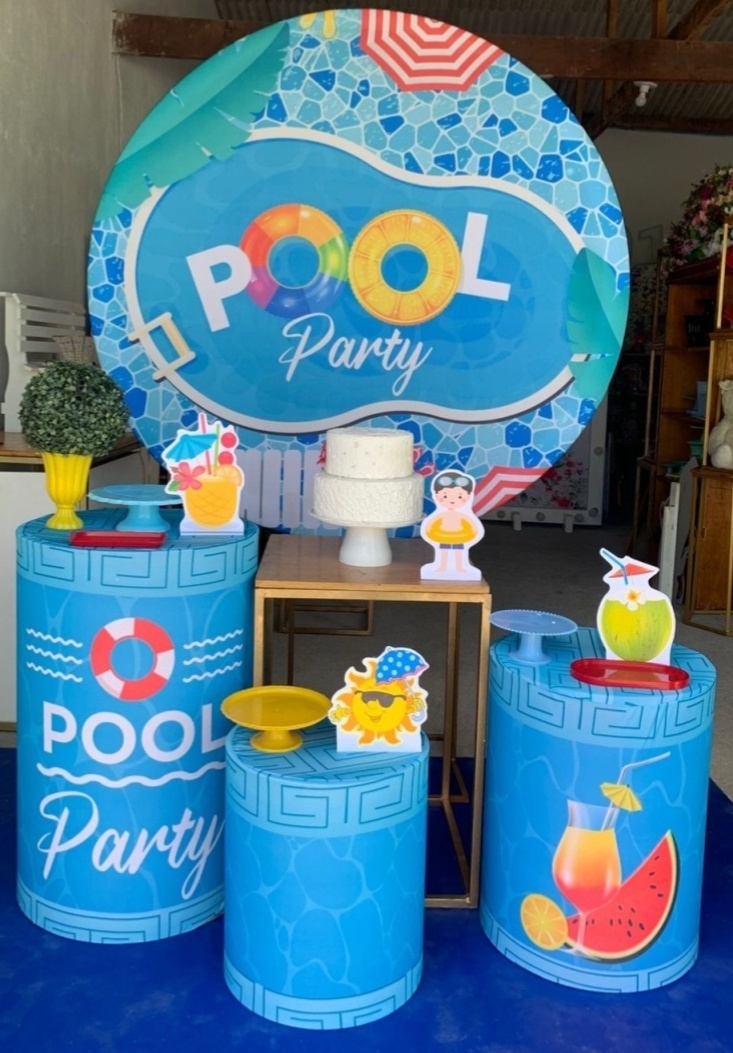 Pool Party Kit Ouro 8 - Artes e Encantos locações