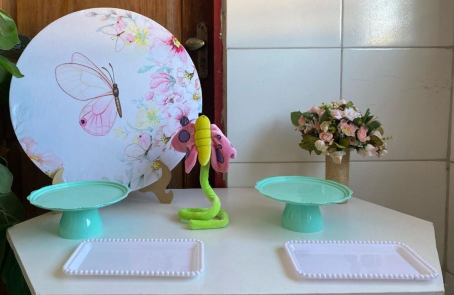 Borboleta Rosa Mini Kit - Artes e Encantos locações