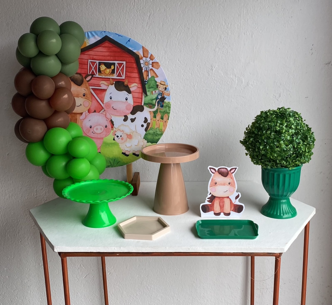 Fazendinha Mini Kit Com Balões 1 - Artes e Encantos locações