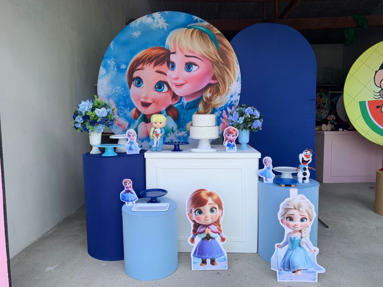 Frozen Ana E Elza Composicao 8 - Artes e Encantos locações