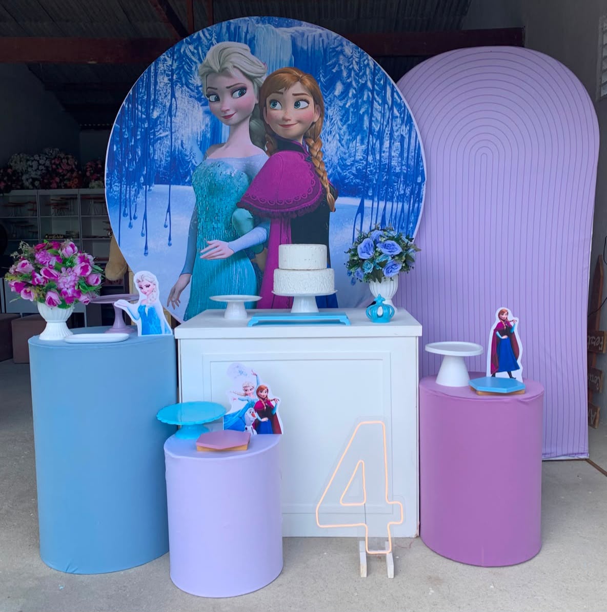Frozen Kit Diamante Com Número de Led 2 - Artes e Encantos locações
