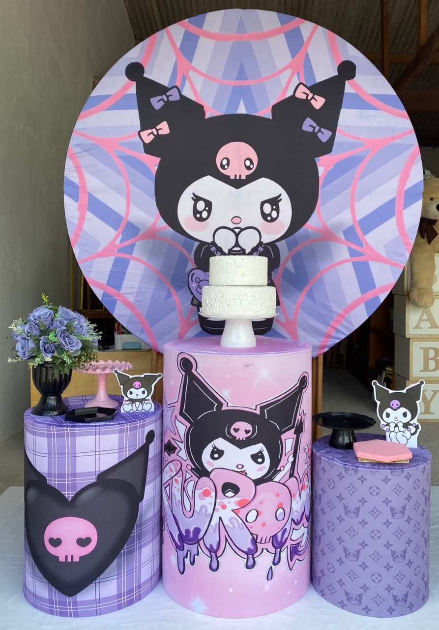 Kuromi Kit Prata 6 - Artes e Encantos locações