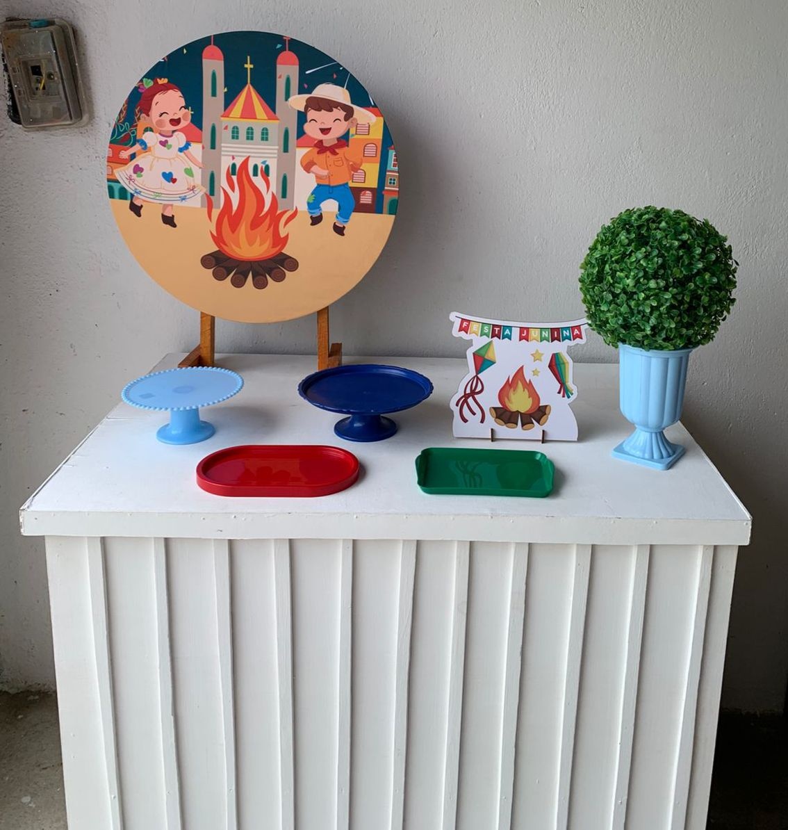 Arraiá, Junino, São João Mini Kit 29 Com Mesa Cômoda - Artes e Encantos locações