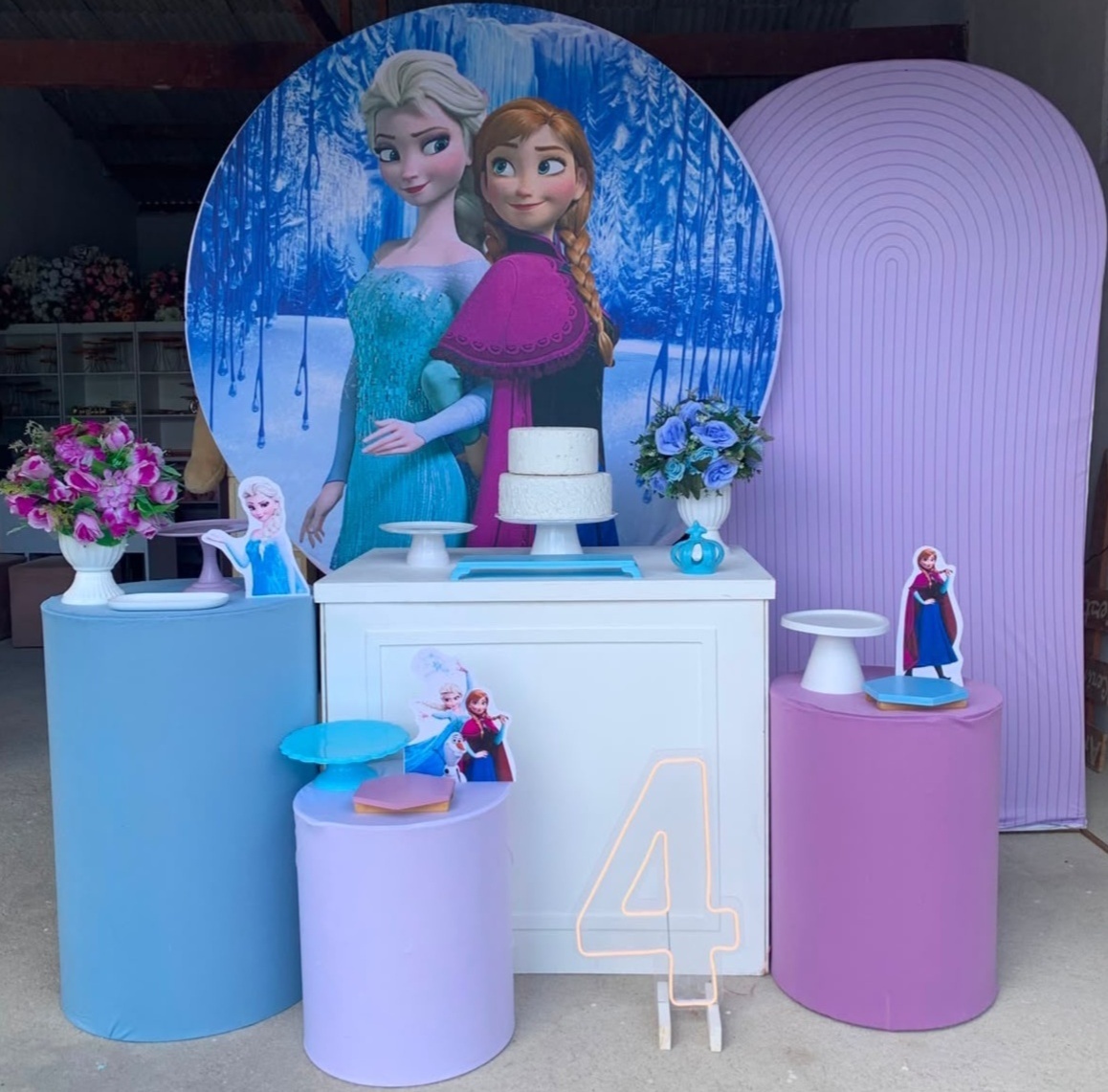 Frozen Kit Diamante Com Número de Led 3 - Artes e Encantos locações