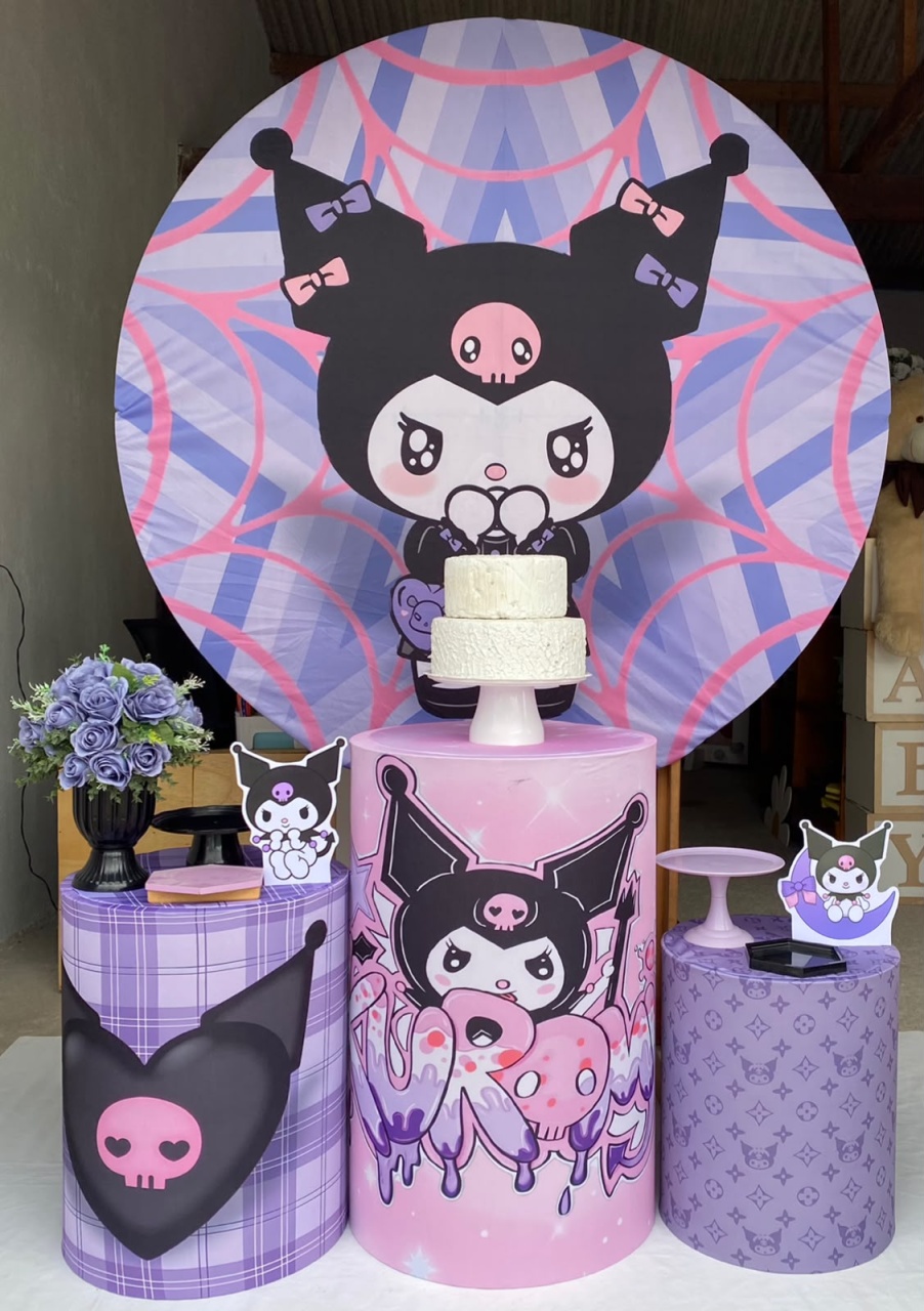 Kuromi Kit Prata 12 - Artes e Encantos locações
