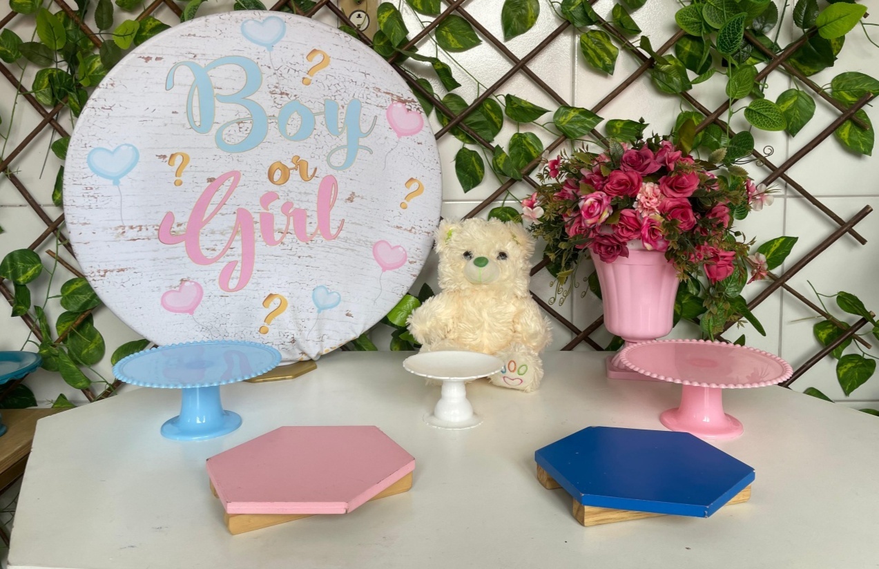 Boy Or Girl Chá Revelação Mini Kit - Artes e Encantos locações