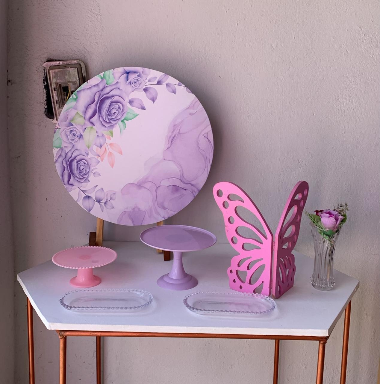 Mini Kit Floral Lilás 13 - Artes e Encantos locações
