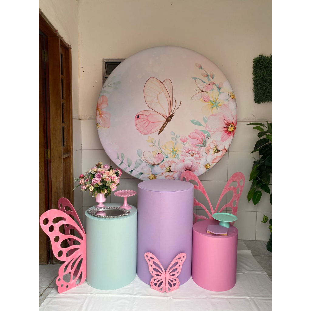 Jardim das Borboletas Kit Prata  + Adicionais - Artes e Encantos locações