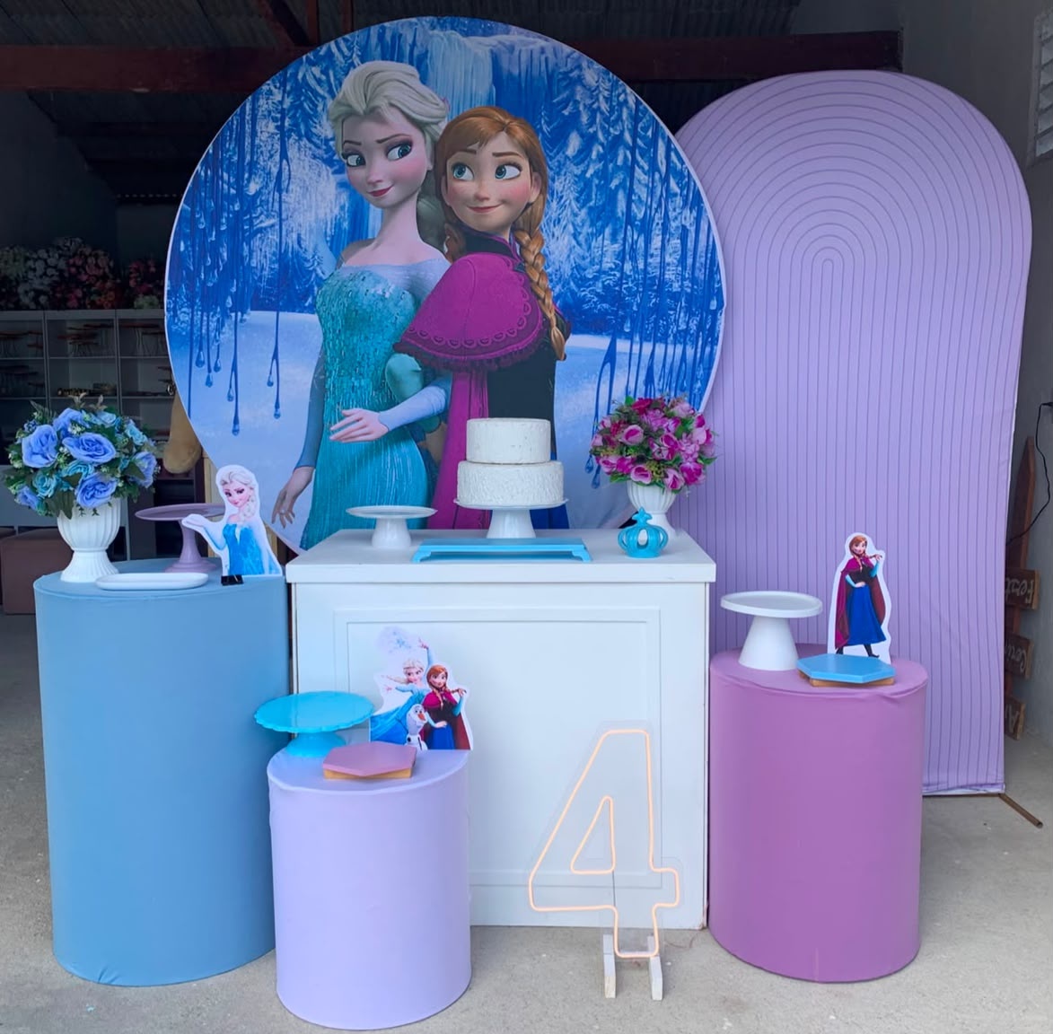 Frozen Kit Diamante Com Número de Led 5 - Artes e Encantos locações