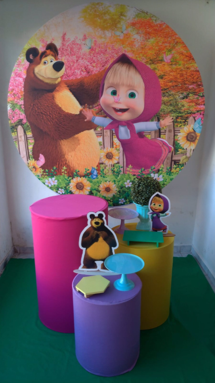 Masha E O Urso Kit Prata (2) - Artes e Encantos locações