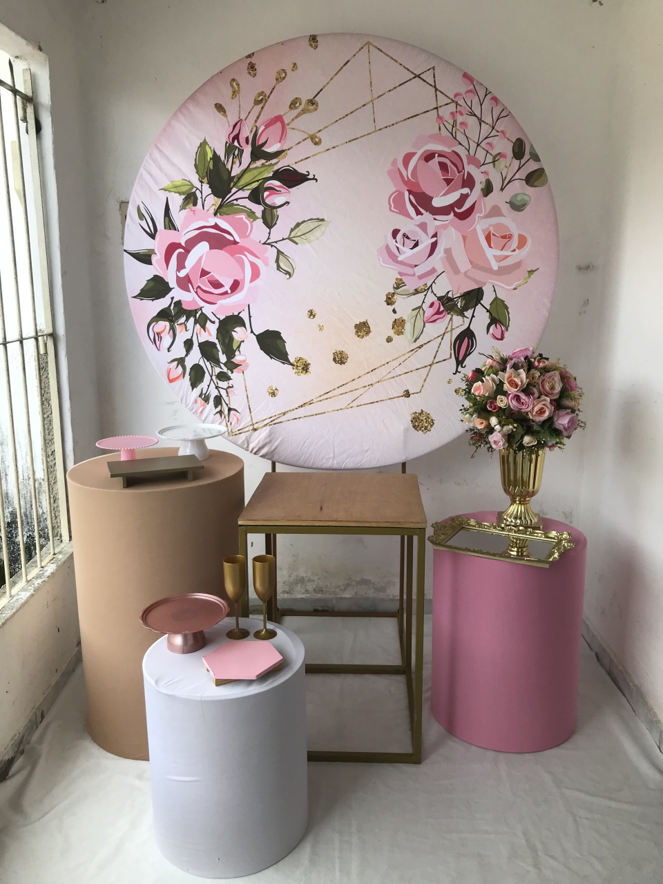 Rosa Floral Kit Ouro - Artes e Encantos locações