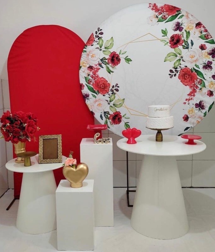 Composição - Floral Vermelho - Artes e Encantos locações
