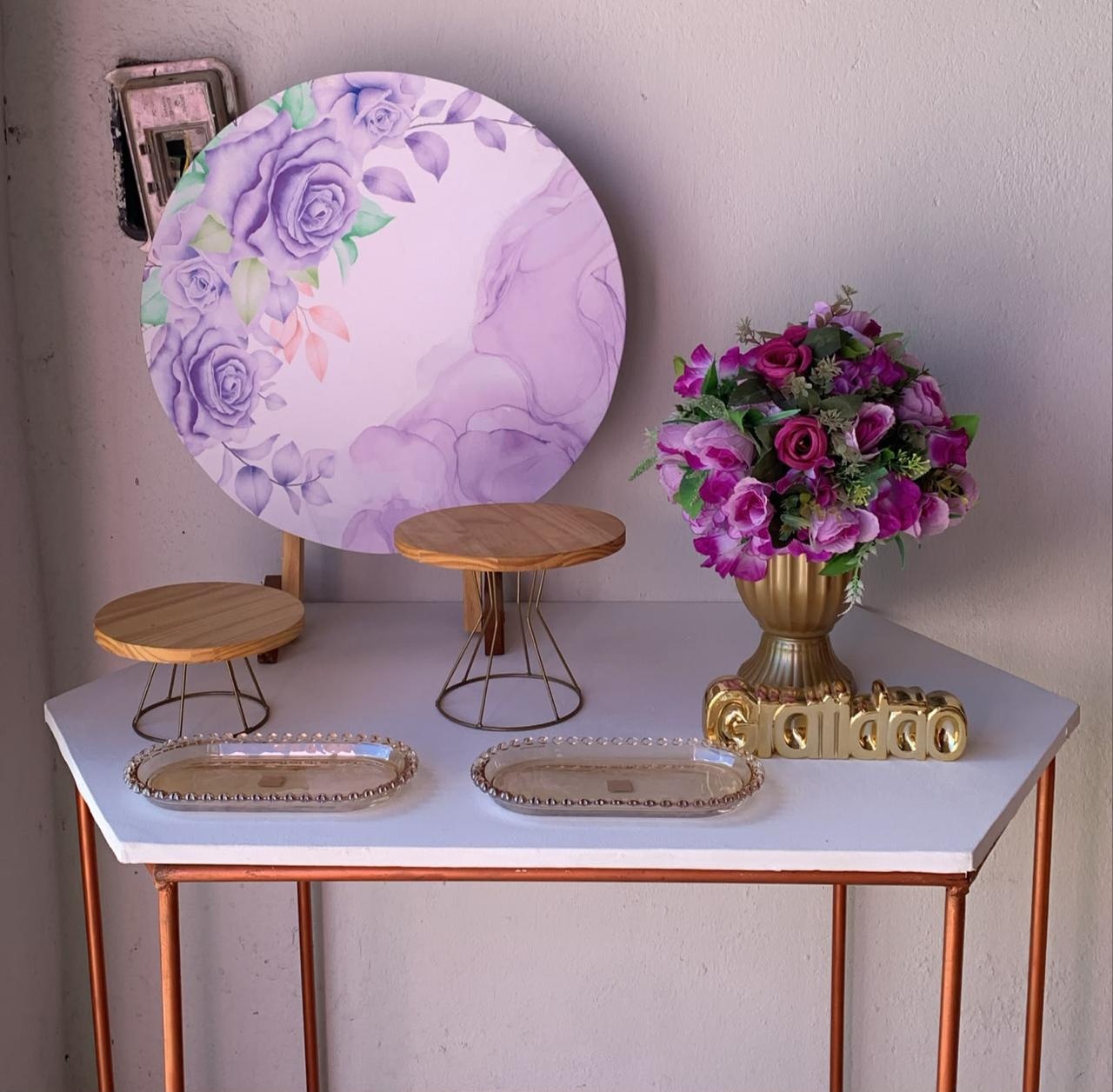 Mini Kit Floral Lilás 32 - Artes e Encantos locações