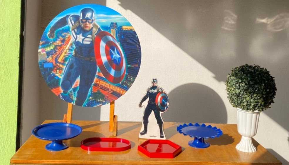 Mini Kit Capitão América - Artes e Encantos locações