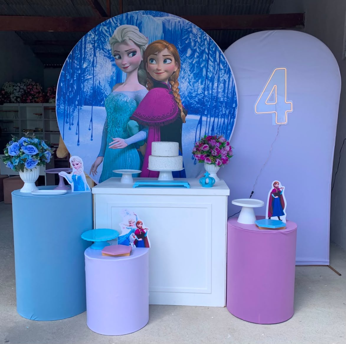 Frozen Kit Diamante Com Número de Led 16 - Artes e Encantos locações