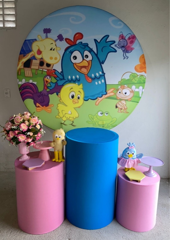 Galinha Pintadinha Kit Prata  - Artes e Encantos locações