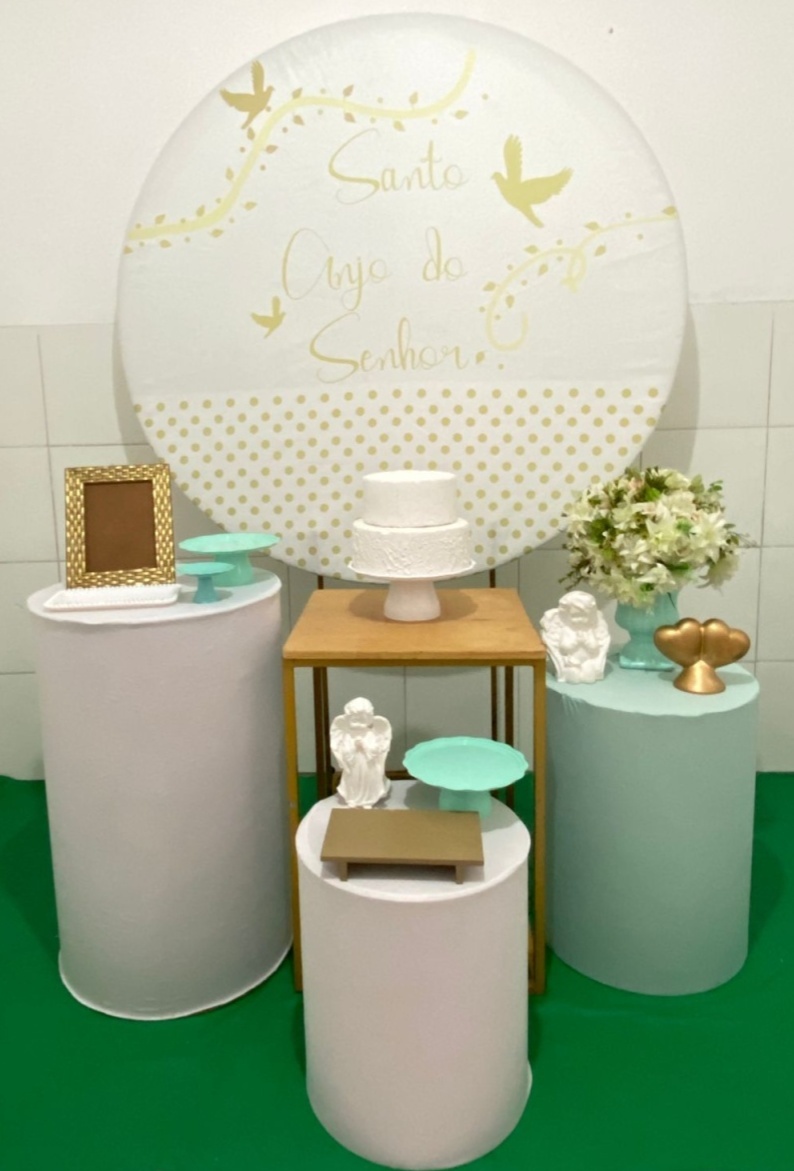 Santo Anjo Do Senhor Batizado Kit Ouro - Artes e Encantos locações