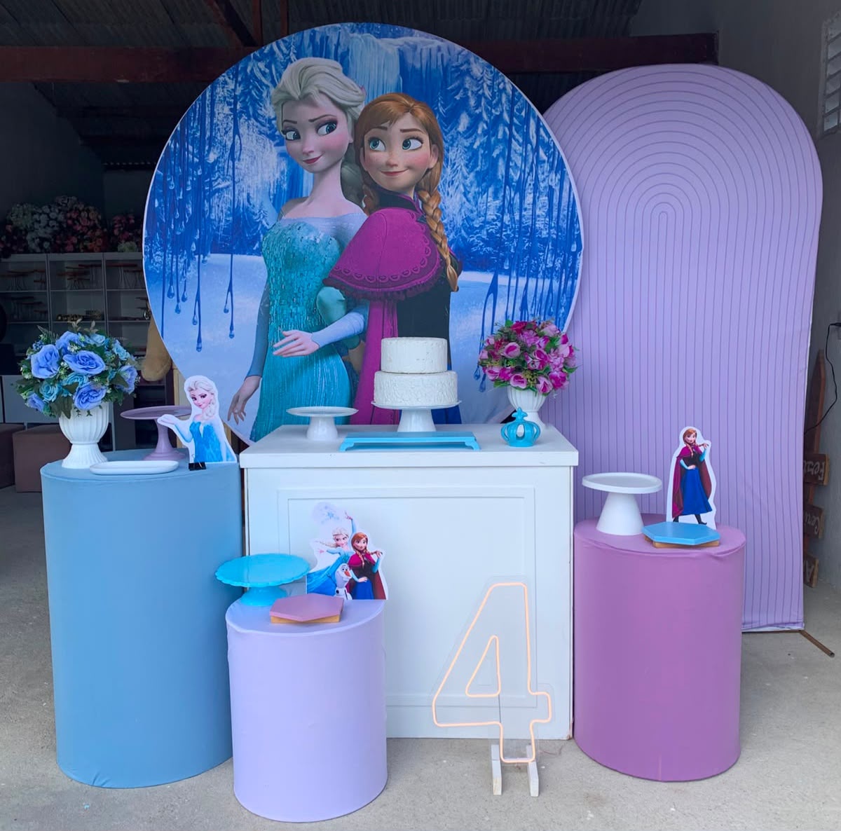Frozen Kit Diamante Com Número de Led 9 - Artes e Encantos locações